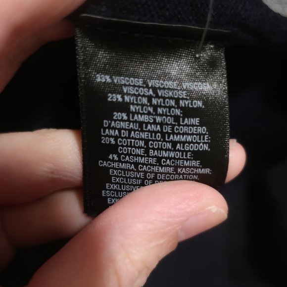 Anthropologie Mixed Media NAVY Pullover - Size Small - Picture 11 of 11